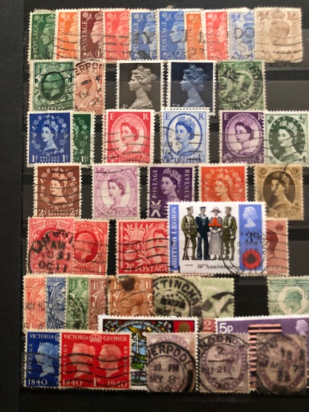 Collection de timbres 
