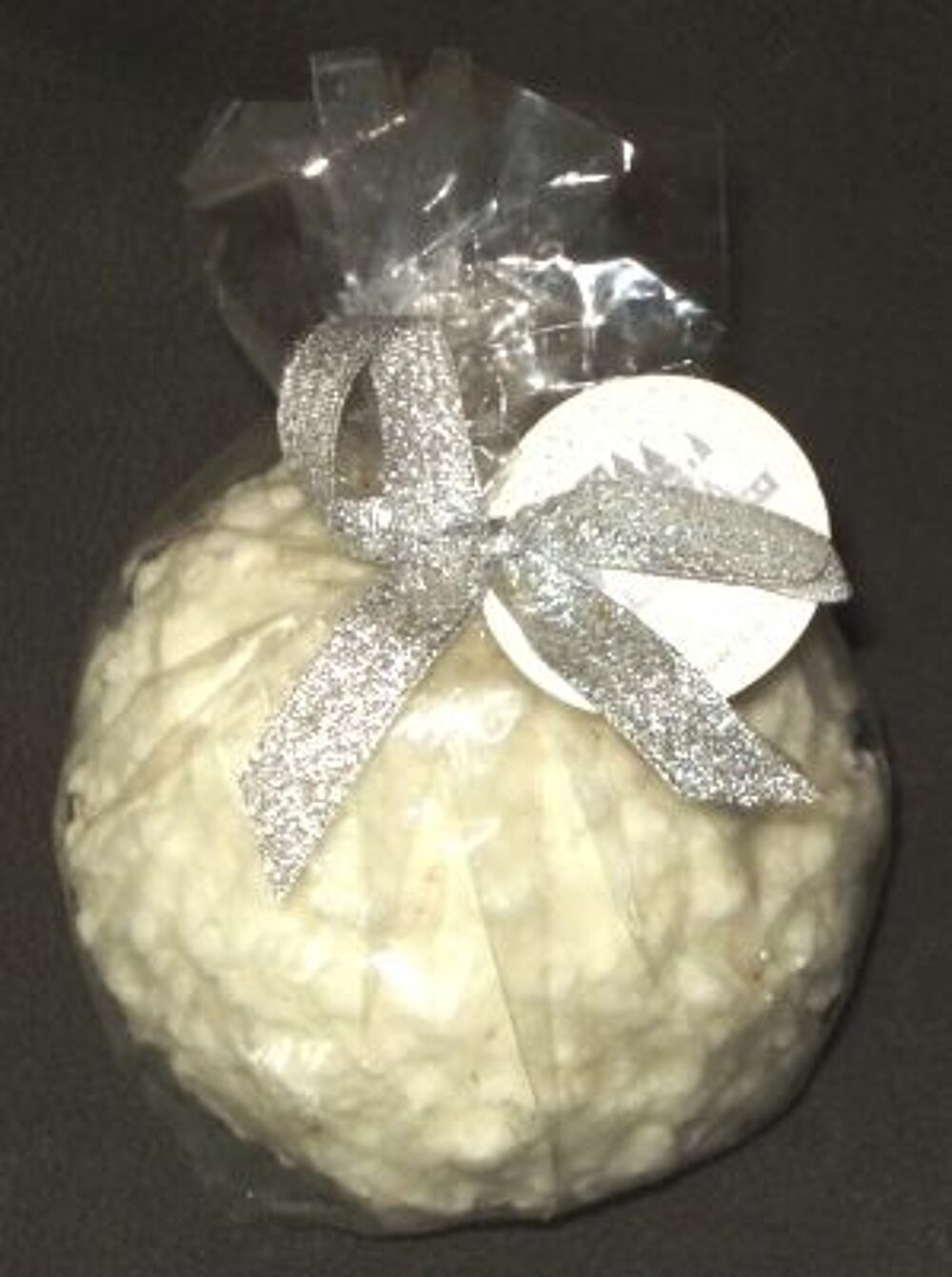 Belle bougie blanche style boule de neige D�coration