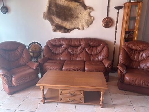 Canap� cuire 3 places et 2 fauteuils Carpentras (84)