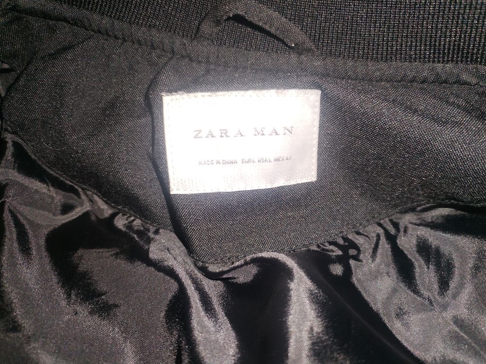 Blouson homme ZARA manches simili cuir Vêtements