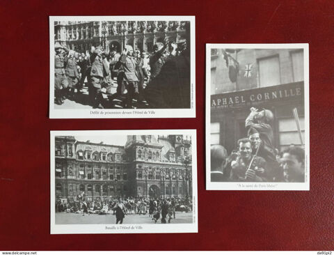 Lot de 3 cartes postales reproduction Lib�ration Paris 1944 3.5 Vichy (03)