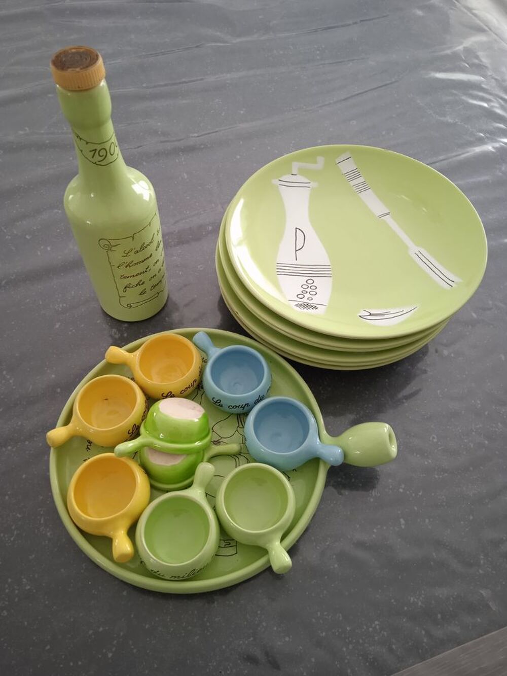 Assiettes + bols pour fondue savoyarde Cuisine