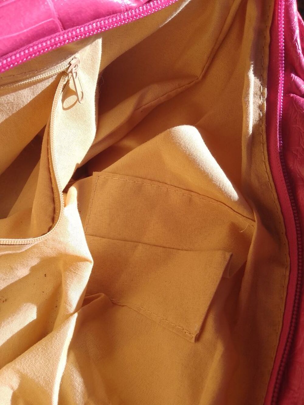 sac rose matelass&eacute; H21 - l39 - P11 - anses 42 cm Maroquinerie