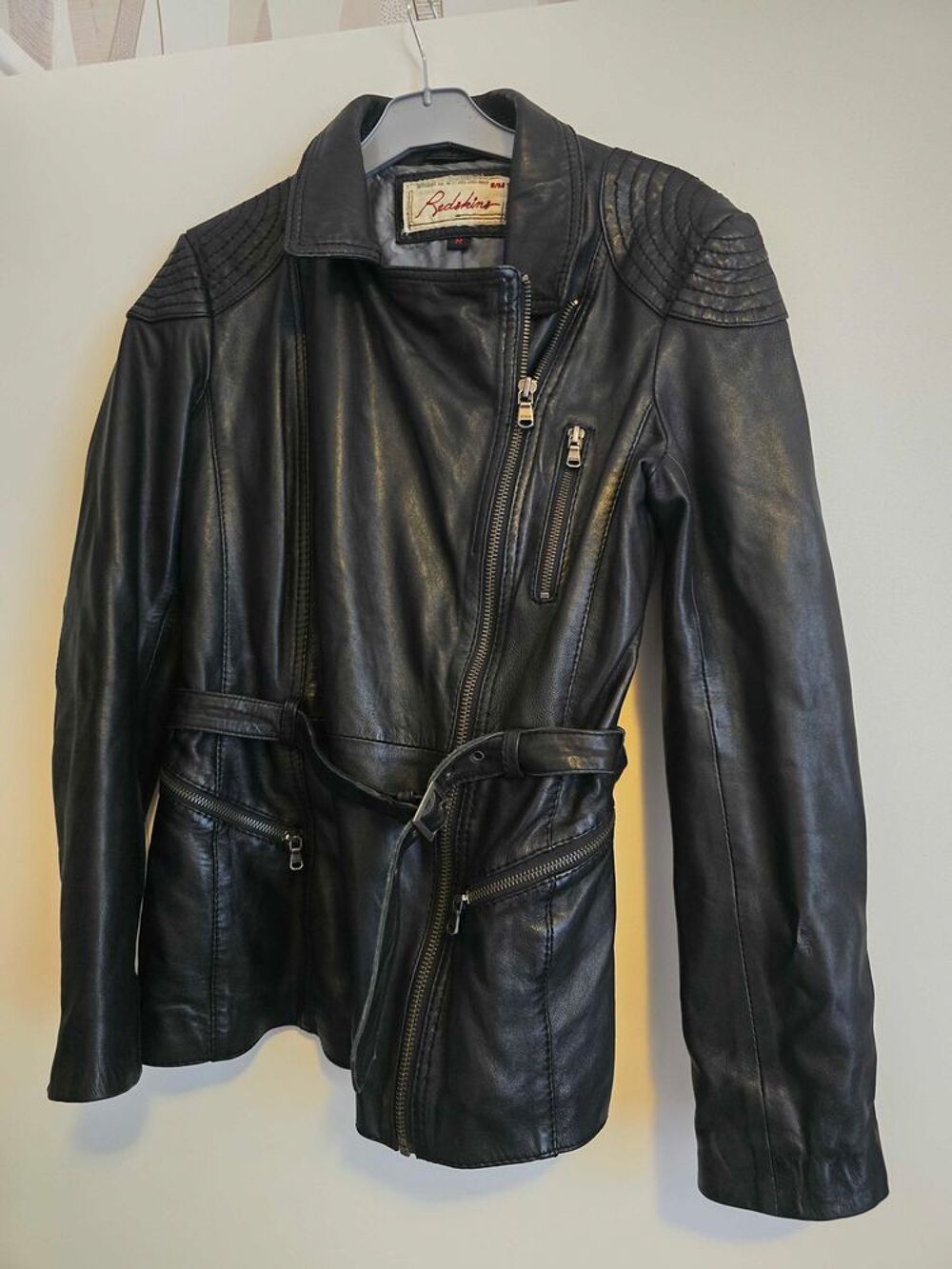 veste+cuire Vêtements