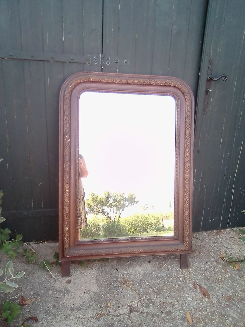 miroirs anciens cadres en bois en bois Décoration
