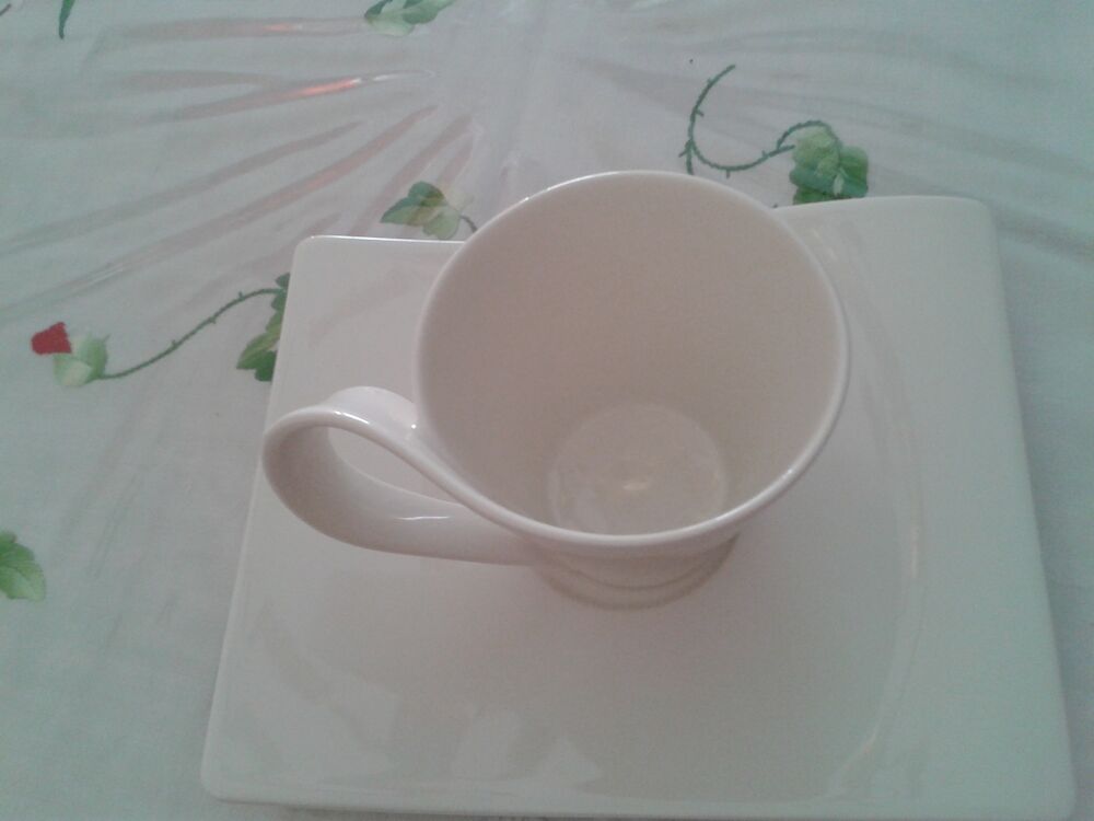 Tasse et soucoupe &agrave; caf&eacute; neuves Villeroy et Boch New Wave Cuisine