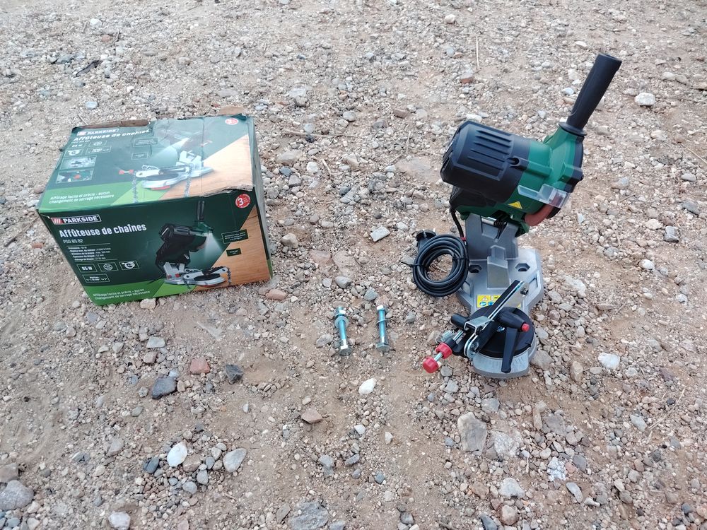 Affuteuse aiguiseur chaine tronconneuse parkside Bricolage