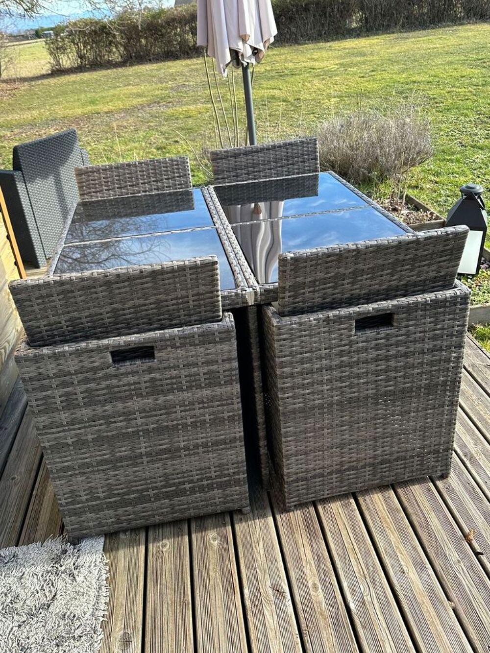 Table jardin r&eacute;sine Jardin