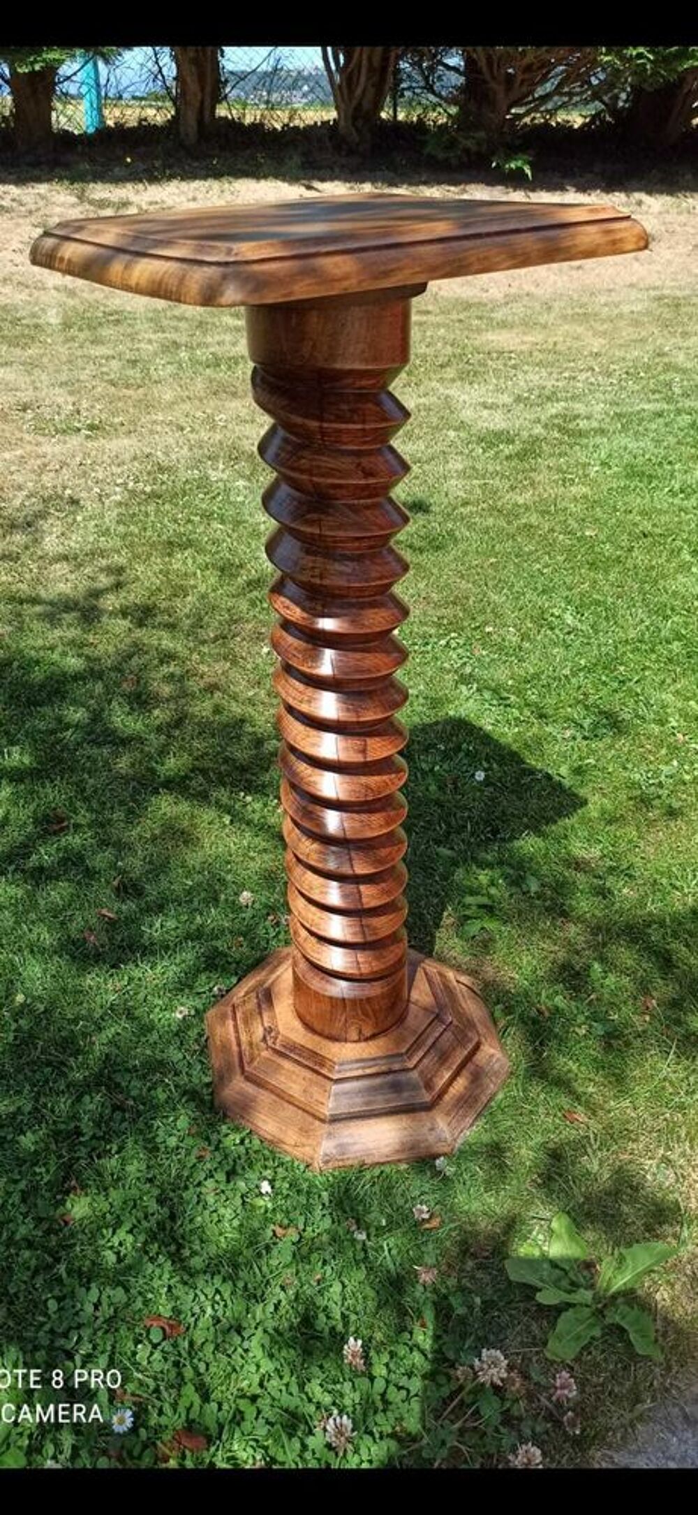 Selette vis pressoir bois Décoration