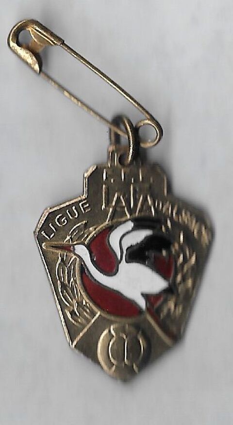 rare vintage m�daille football or LAFA 55 Richwiller (68)