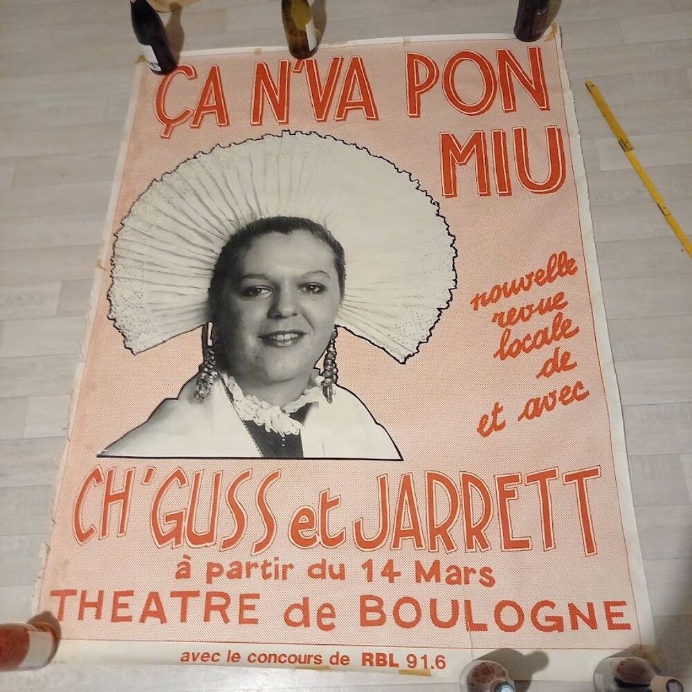 Affiche de la revue locale de Boulogne sur mer, avec Ch'Guss Dcoration