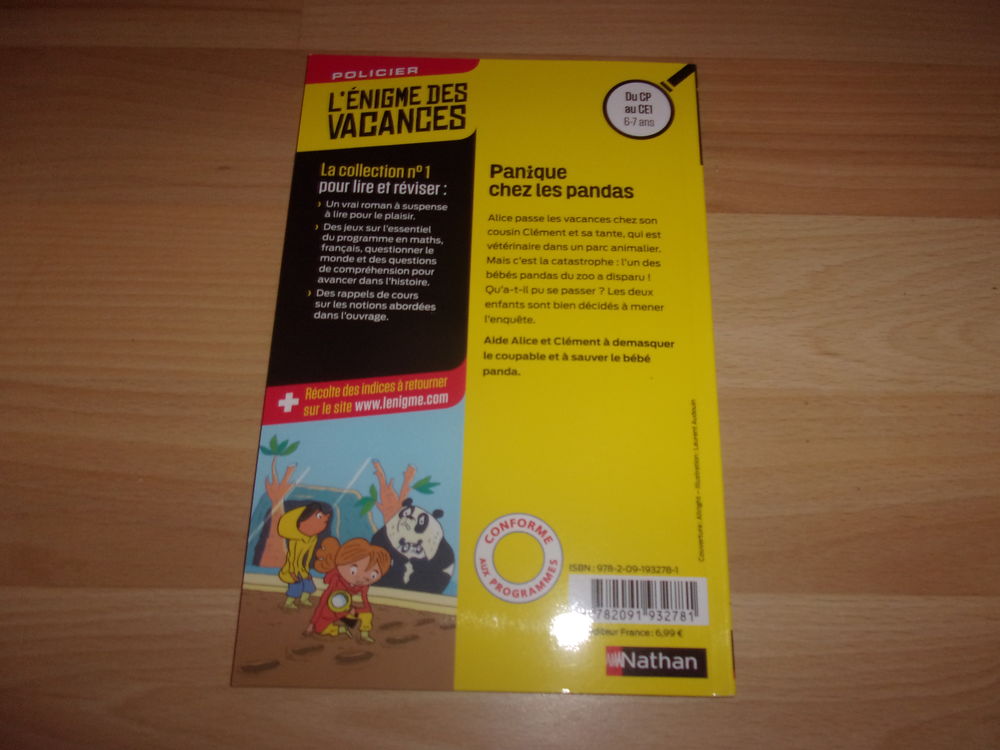 Roman-jeu Panique chez les pandas (Neuf) Livres et BD