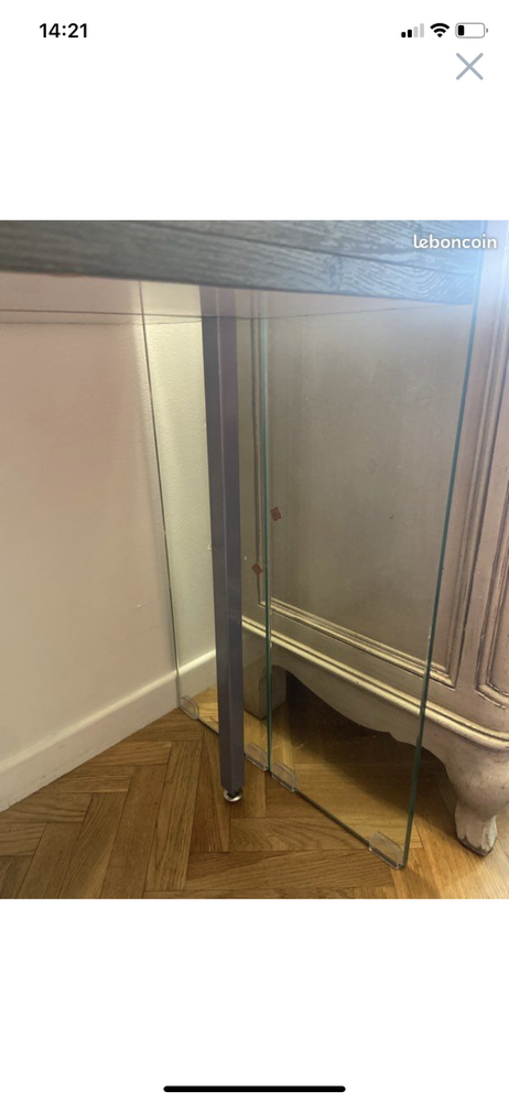 Console extensible bois gris Meubles