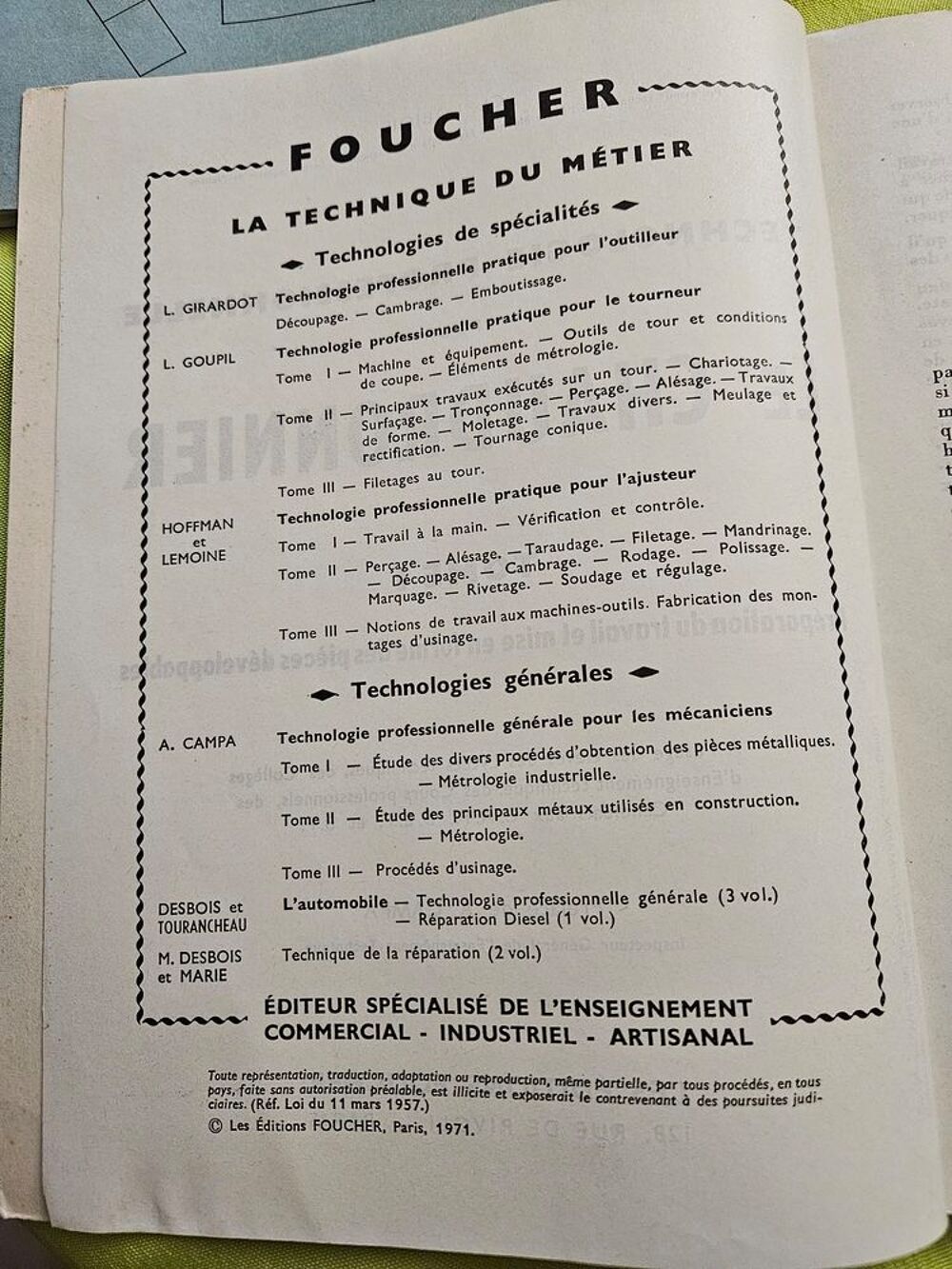 3 livres Technologie Professionnelle Pour le Chaudronnier
Livres et BD