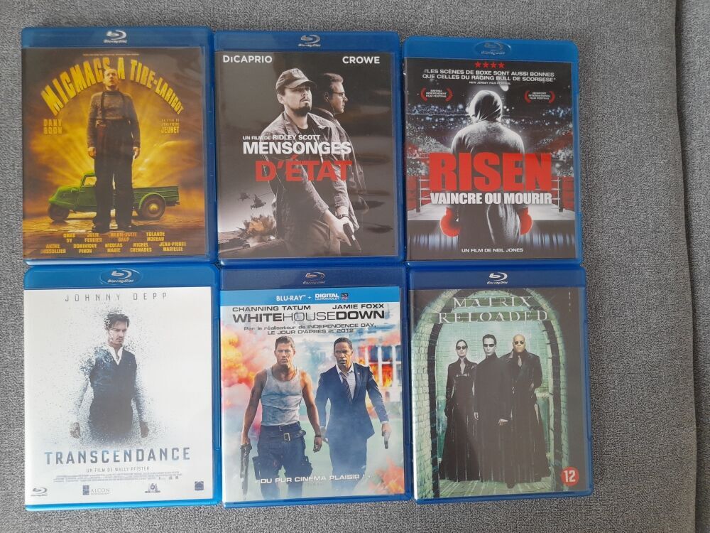 30 BLU-RAY = 3 euros pi&egrave;ce DVD et blu-ray