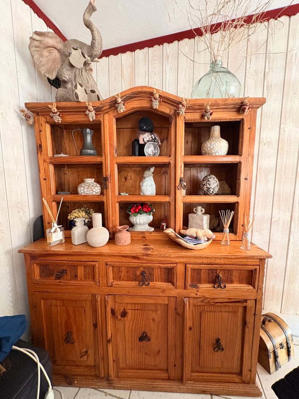 VAISSELIER BOIS DE CHEZ PIER IMPORT PARFAIT ETAT Meubles