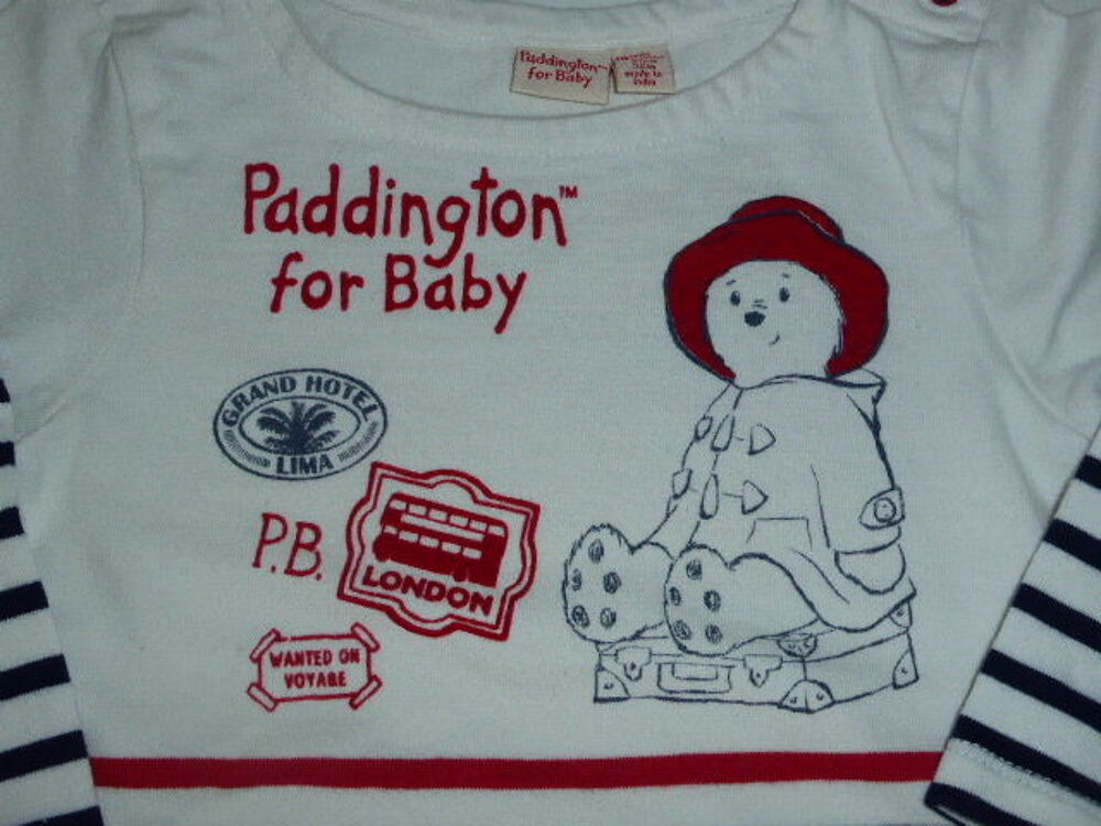 Ensemble Short blanc CATIMINI et T-shirt Paddington 18 mois Vêtements enfants