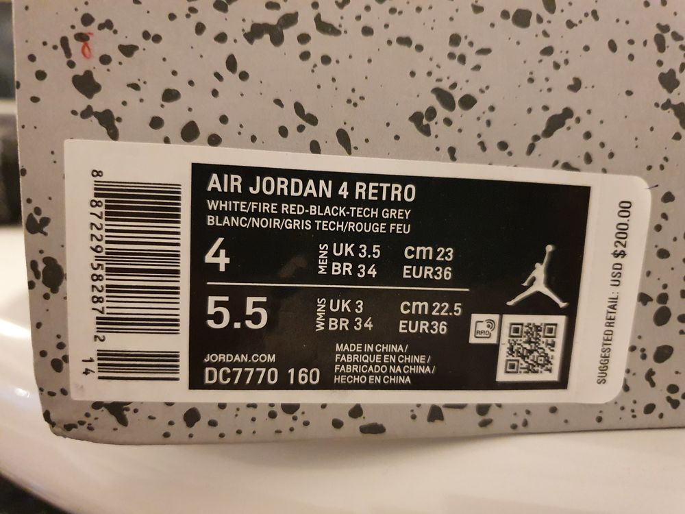 air jordan 4 retro fire red Chaussures