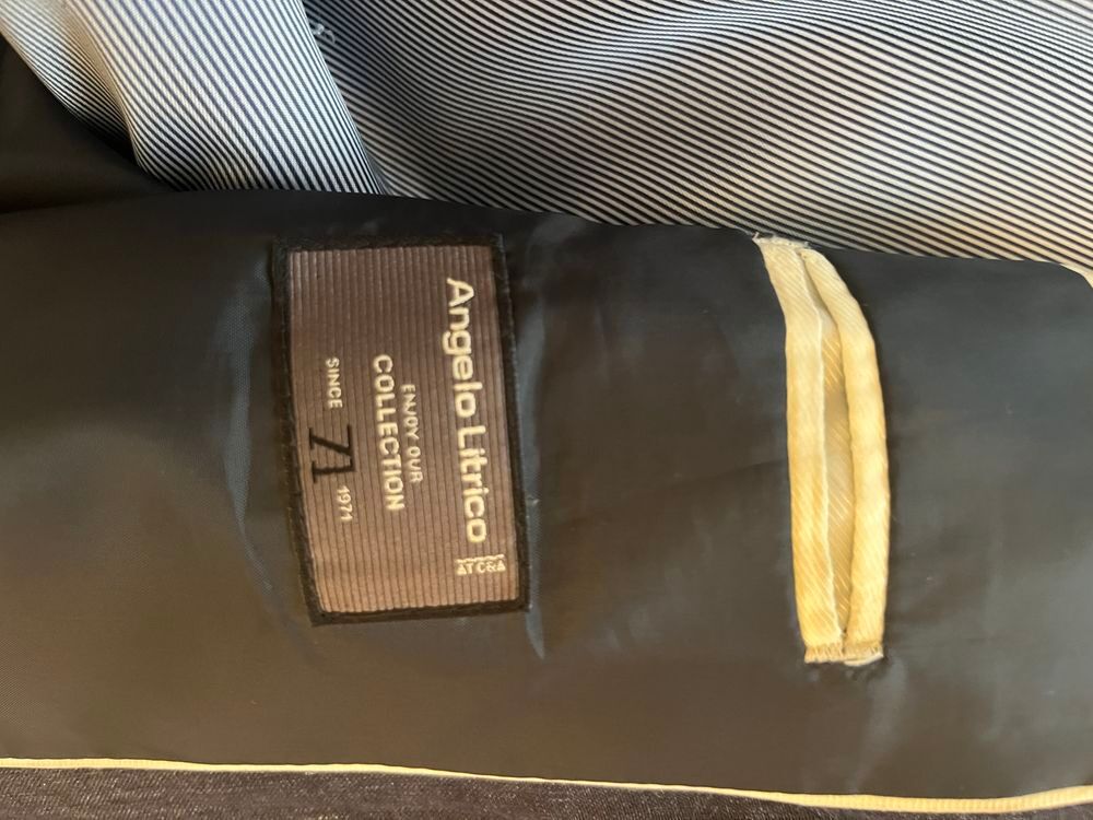 Jolie veste lin homme bleu marine Vêtements