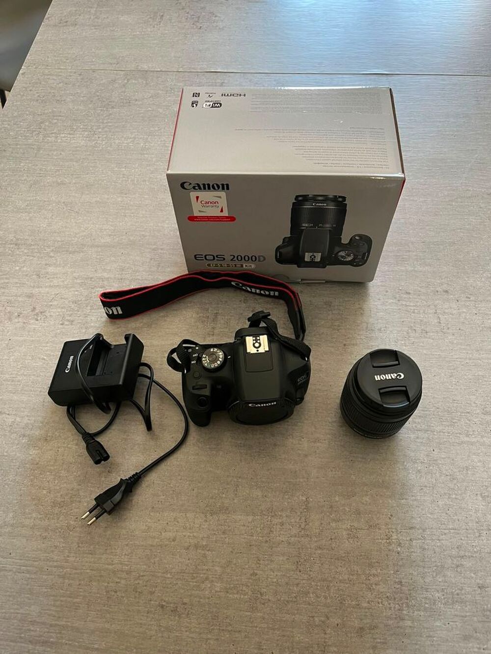 Appareil photo reflex Canon EOS 2000D Photos/Video/TV