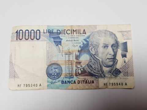 BILLET BANQUE 10 000 Lire Italie 5.5 Obernai (67)