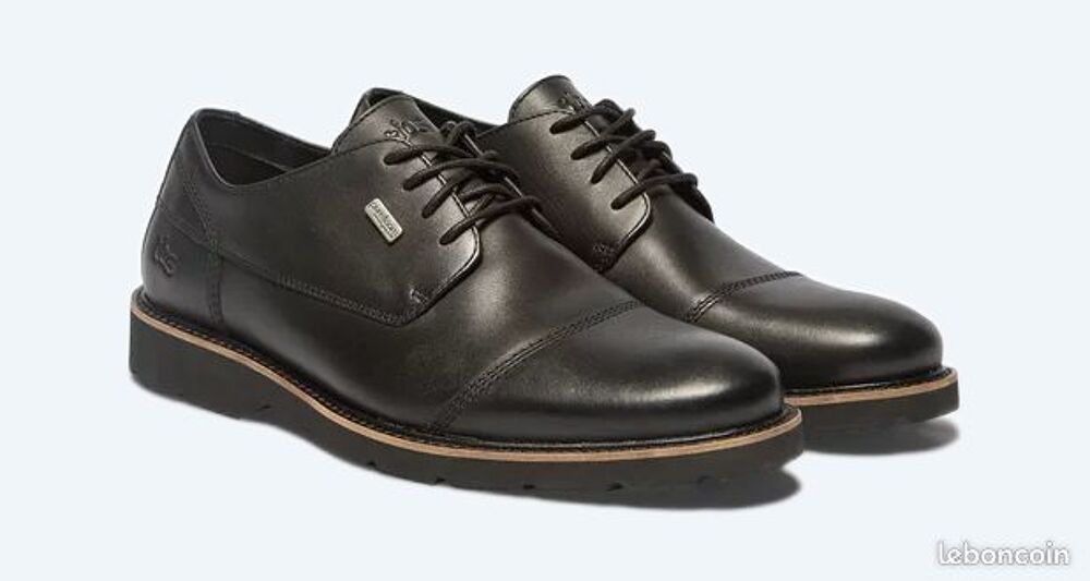 Chaussures Neuve Derbies Homme Confort Purefoam en Cuir Noir Chaussures