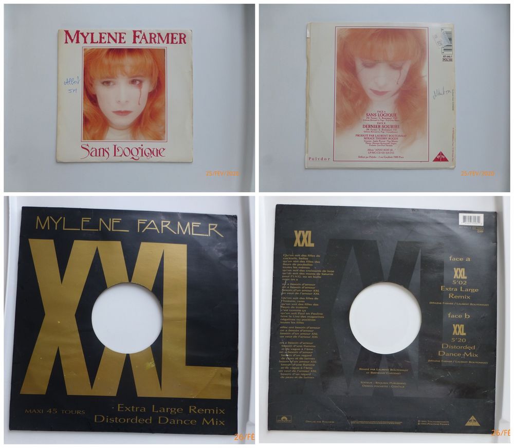 Pochettes vinyles Q:4 de Myl&egrave;ne Farmer en bonne &eacute;tat CD et vinyles