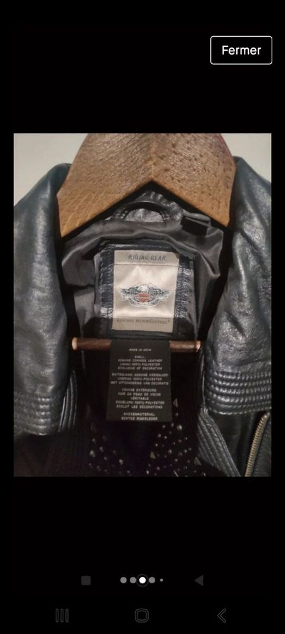 Blouson en cuir Harley Davidson Vêtements