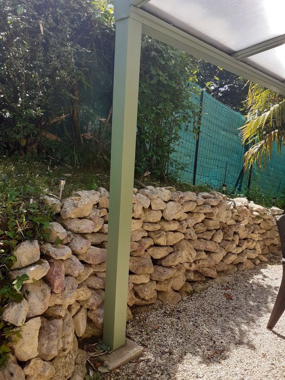 Pergola adoss&eacute;e Jardin