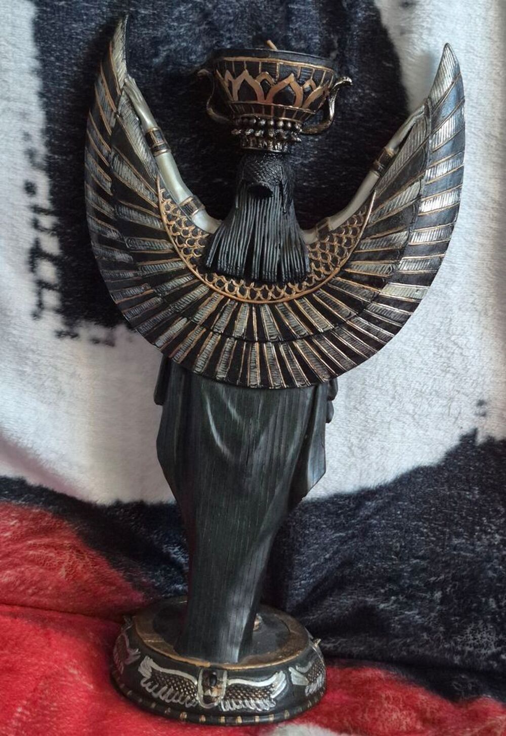 Statuette porte bougie &Eacute;gyptienne Isis Décoration