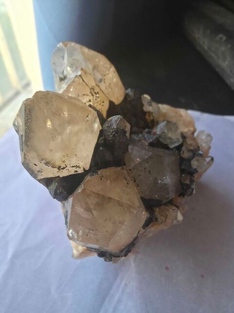 Superbe Groupe de Cristaux Citrine Katanga Congo 382g-Pièce de Collection Bagneux (92)