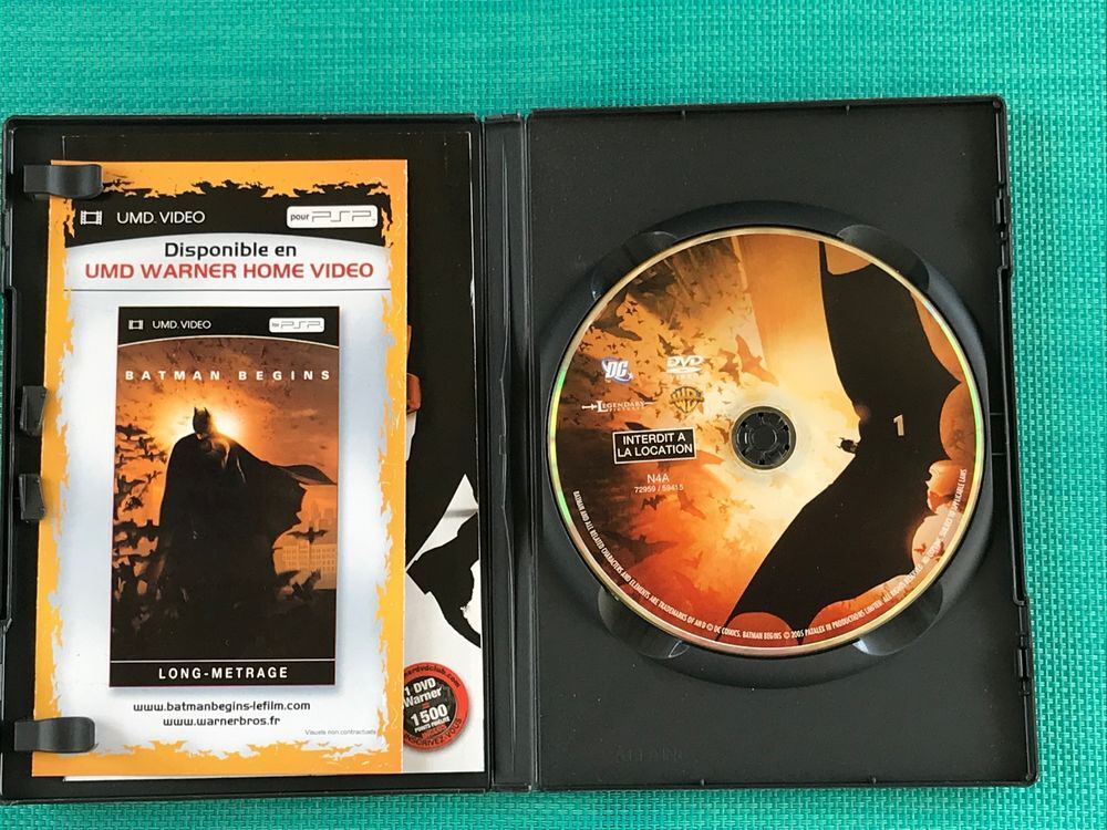DvD Batman Begins DVD et blu-ray