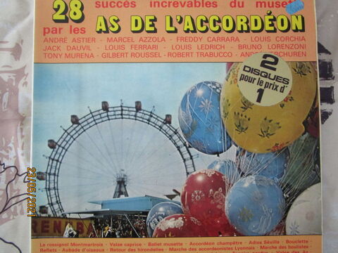 double album vinyles  28 succs des as de l'accordon  16 Chanteloup-en-Brie (77)