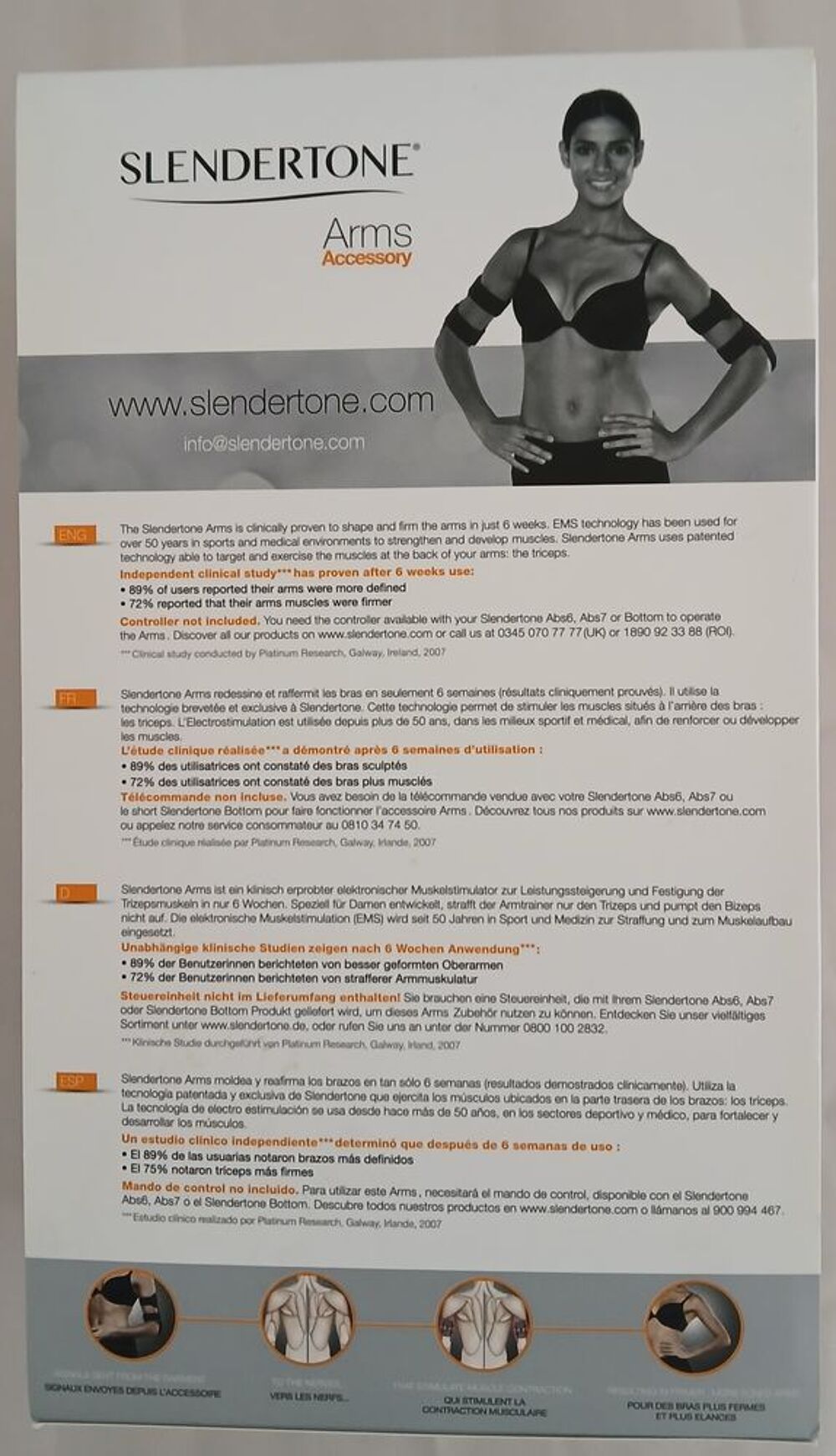 Lot Slendertone Abs7 et Slendertone Arms Sports