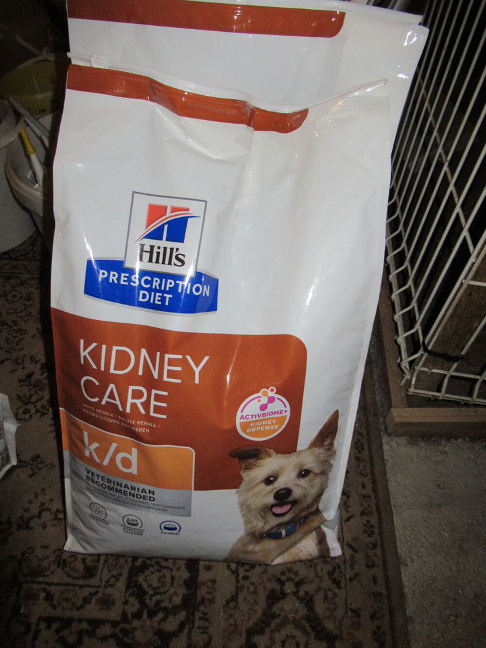   Croquettes chien K/D 12 Kilos + sac entam 