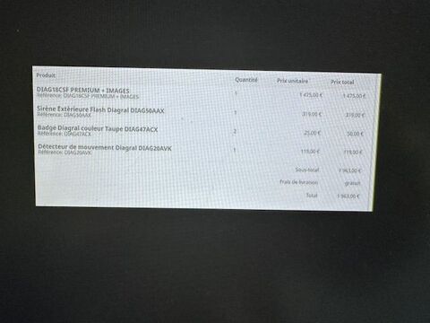 ALARME DIAGRAL COMPLETE 750 La Crau (83)