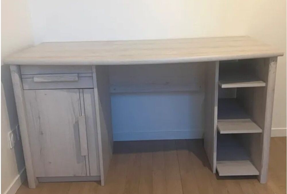 Chambre enfant grise blanchi Meubles