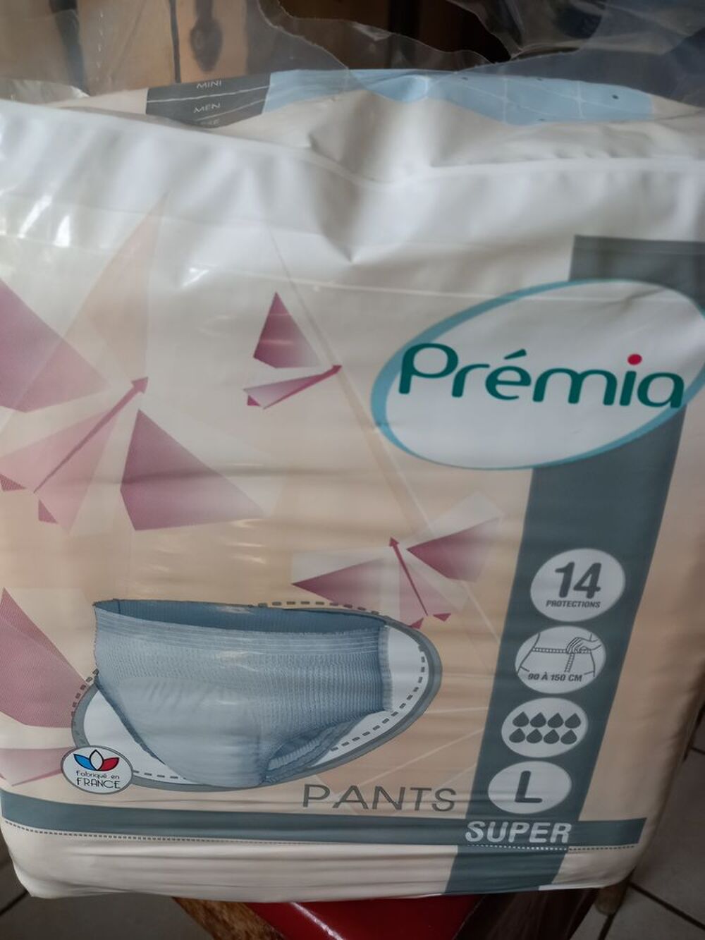 Protection incontinence adulte Puériculture