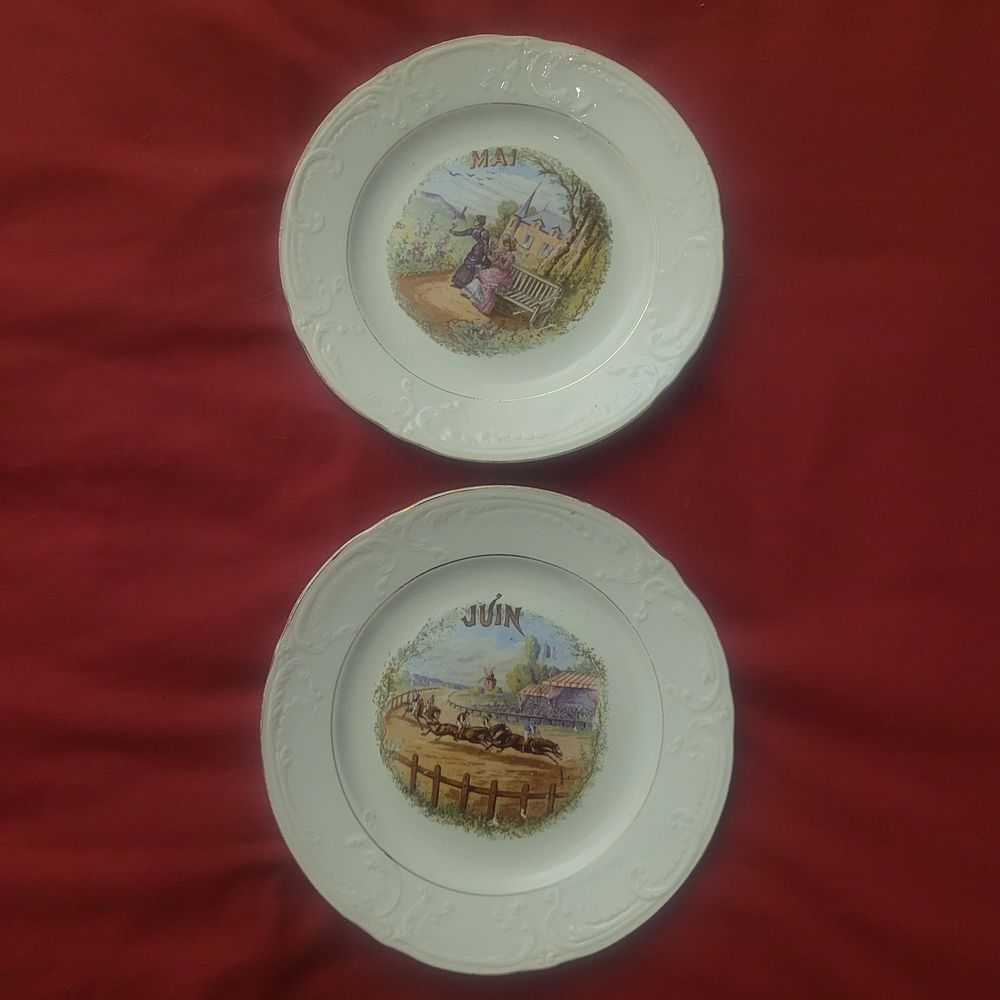 ASSIETTES ANCIENNES SAINT - AMAND Cuisine