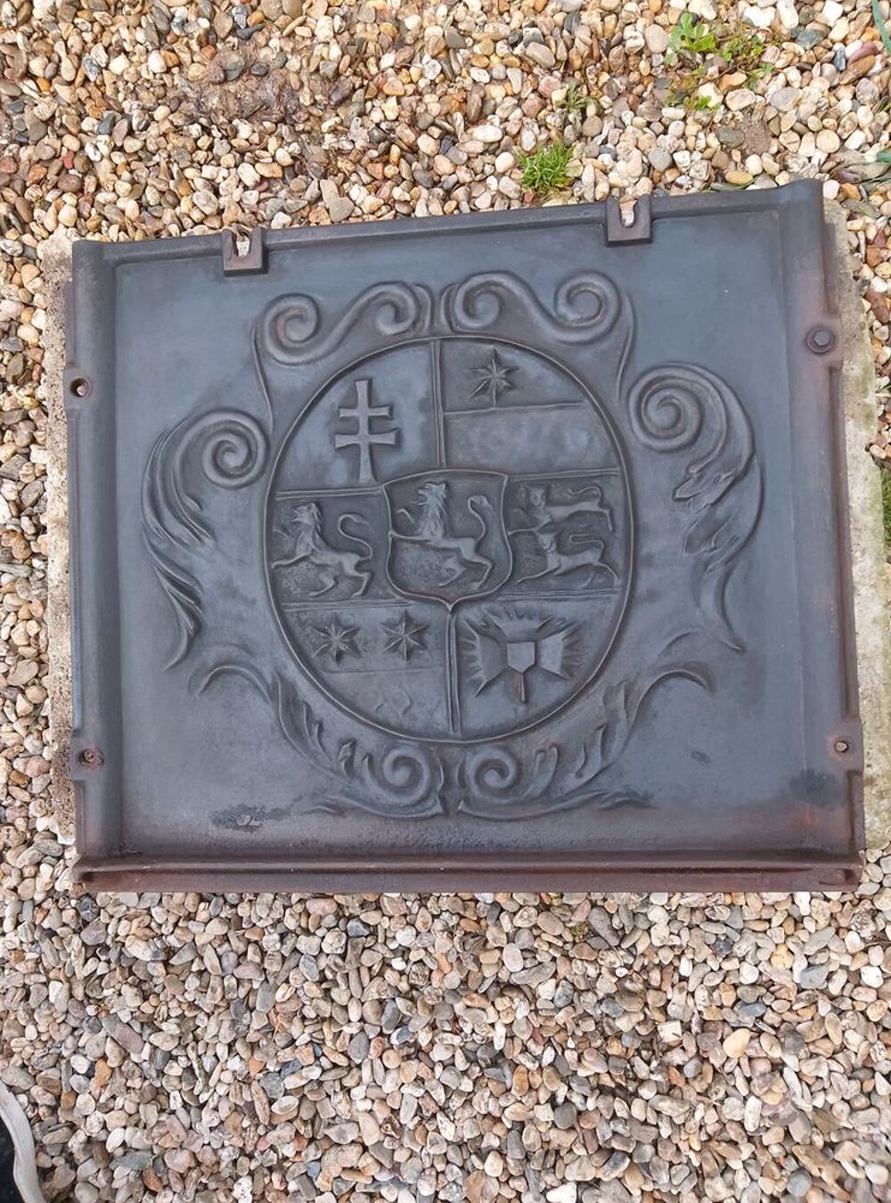 plaque insert de chemin&eacute;e 
