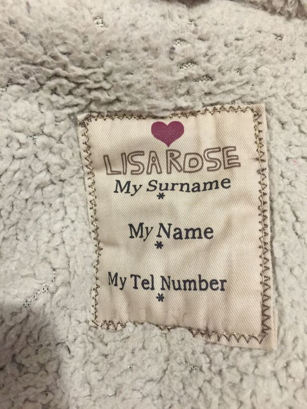 Blouson enfant fille avec capuche " Lisa Rose " V�tements enfants