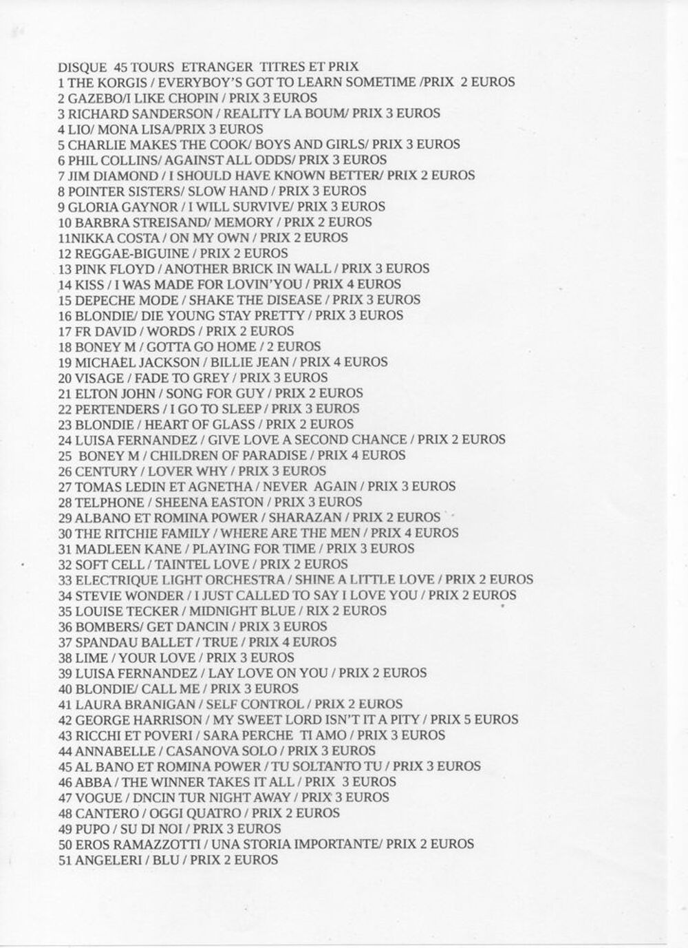 45,tours vari&eacute;t&eacute; fran&ccedil;aise et &eacute;trang&egrave;re Audio et hifi