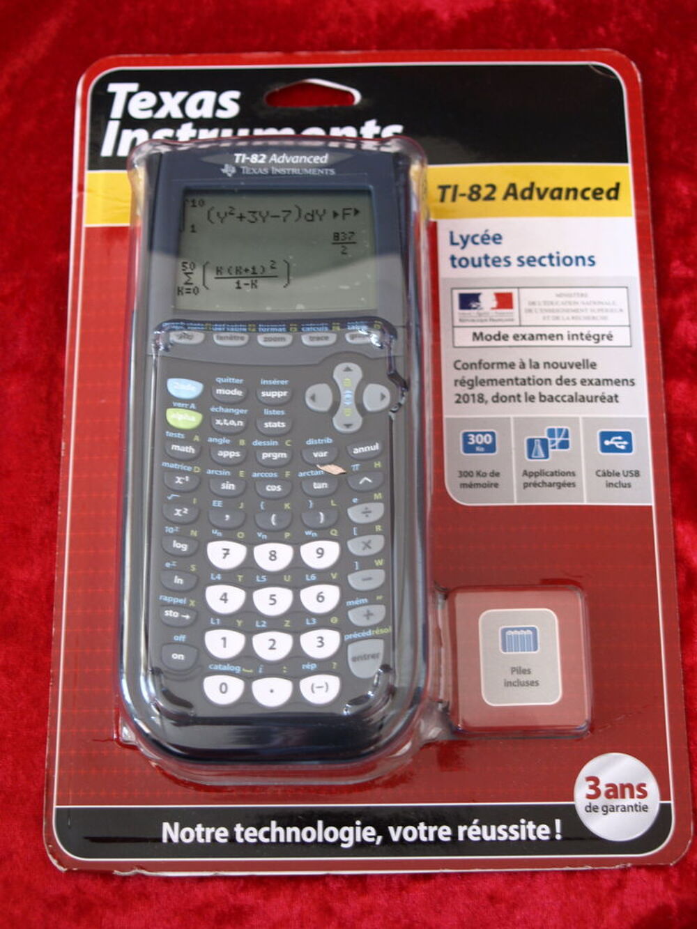 Calculatrice Neuve Texas Instruments TI-82 Advanced Matériel informatique