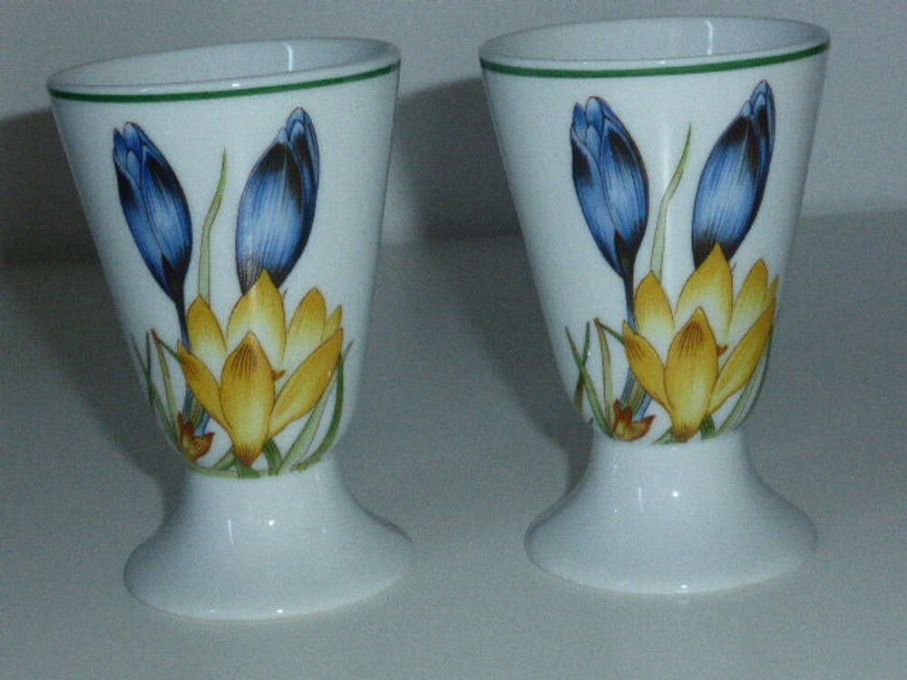 2 tasses forme mazagran motif floral Cuisine