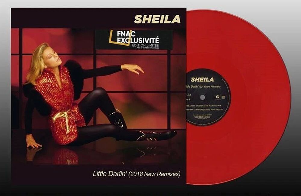 
SHEILA RARE VINYL COULEUR ROUGE MAXI 45 TOURS "LITTLE DARLI CD et vinyles