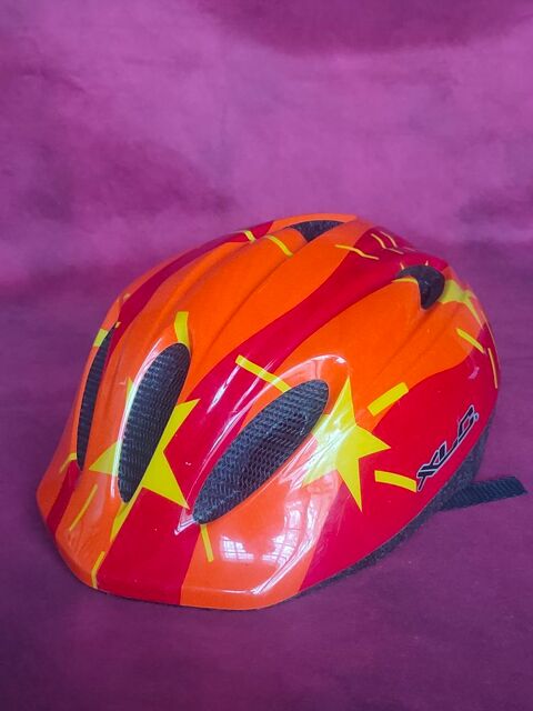 Casque v�lo XLC orange rouge et jaune 5 Avermes (03)