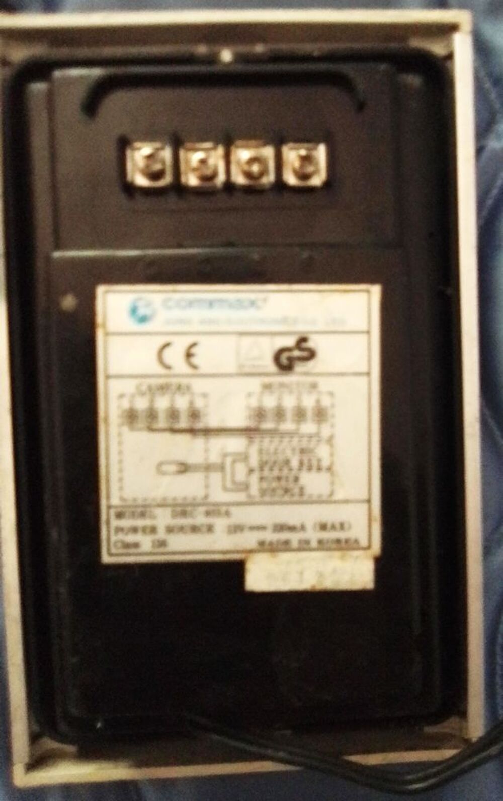 Vid&eacute;ophone COMMAX By EXTEL Model 891A Photos/Video/TV
