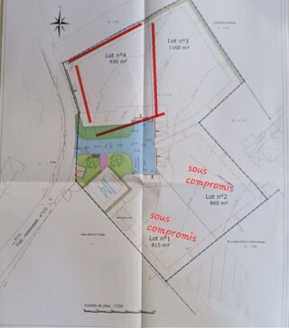  Terrain � vendre 930 m� Cahagnes