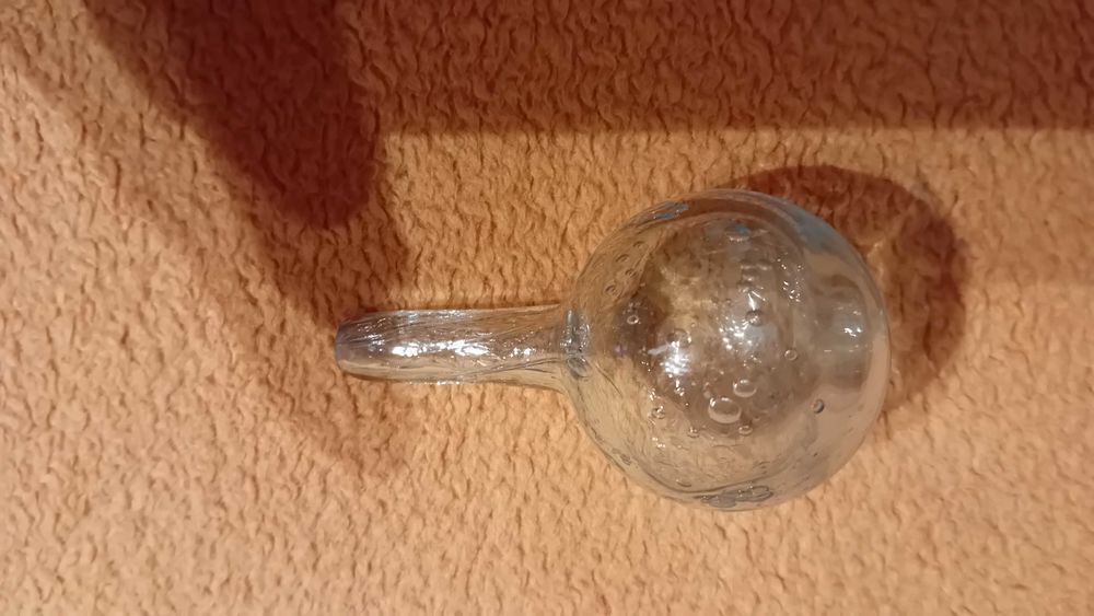 PICHET FLACON VERRE DE BIOT AVEC BOUCHON Décoration