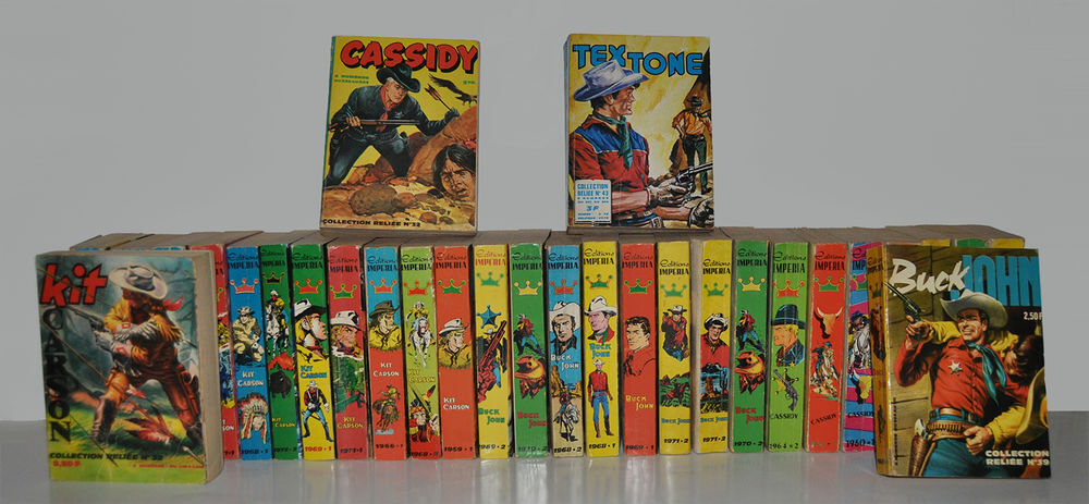 Bd kit carson buck john tex tone Reliures imp&eacute;ria -
Livres et BD